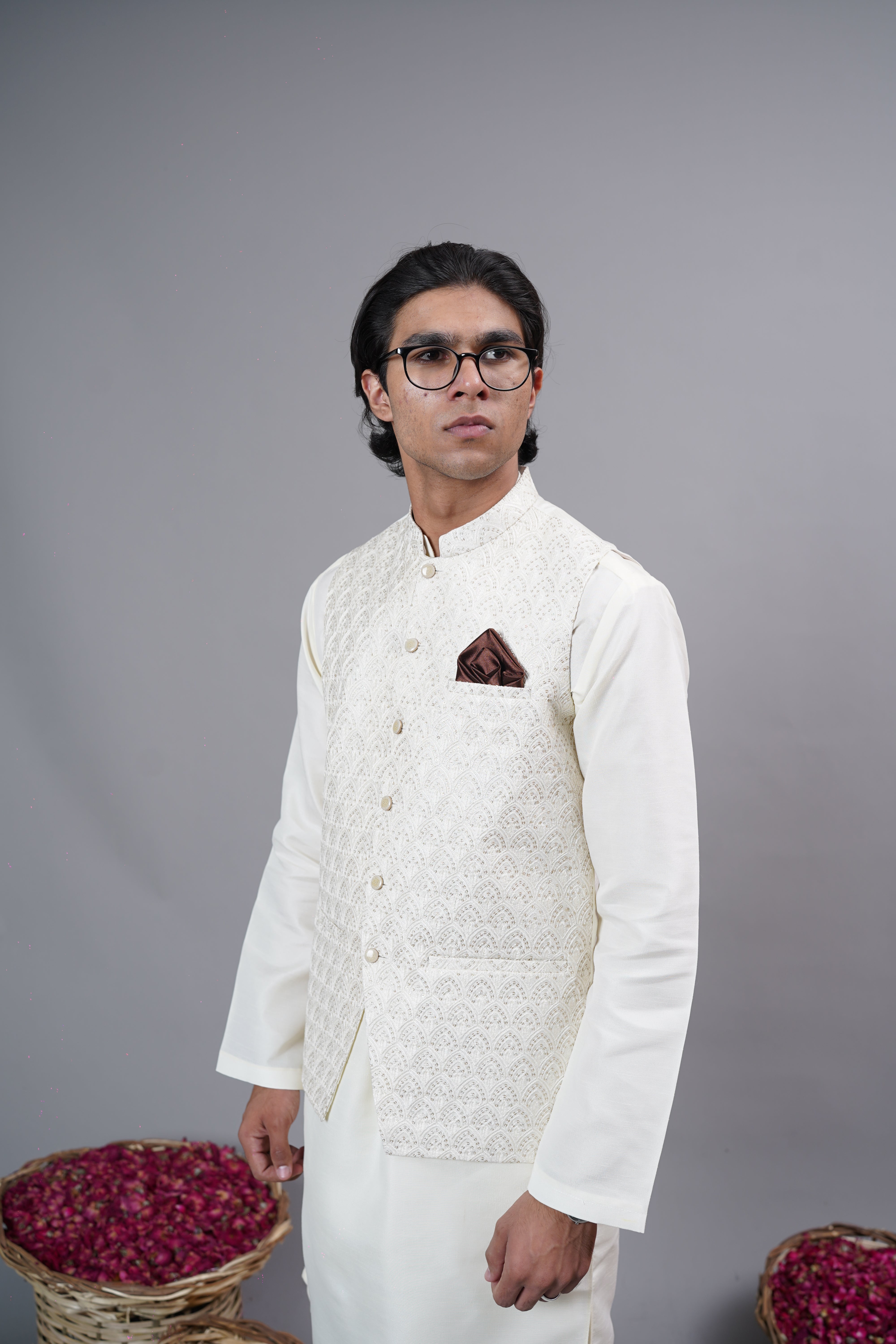 Ivory Cream Waistcoat