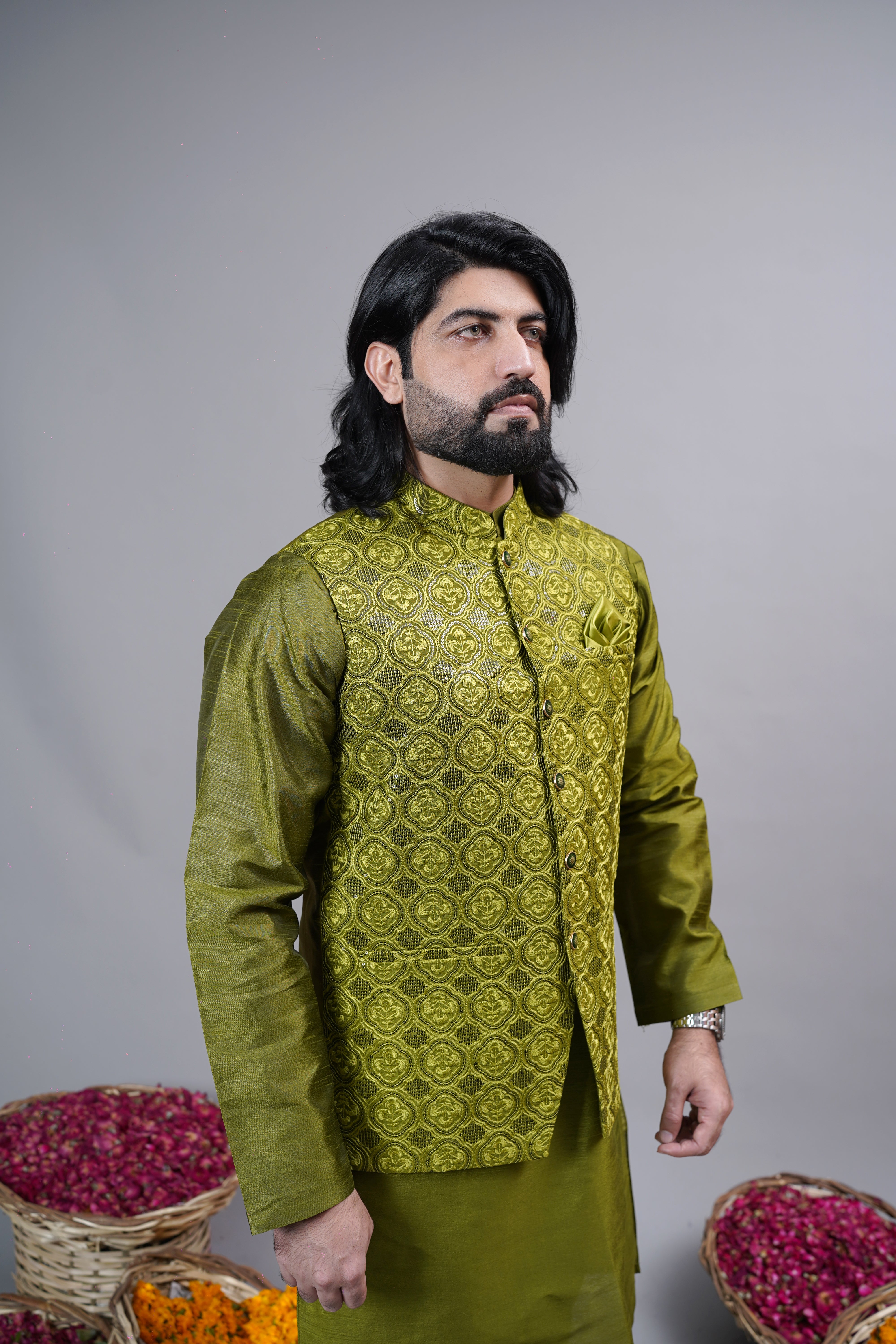 Celery Green Waistcoat