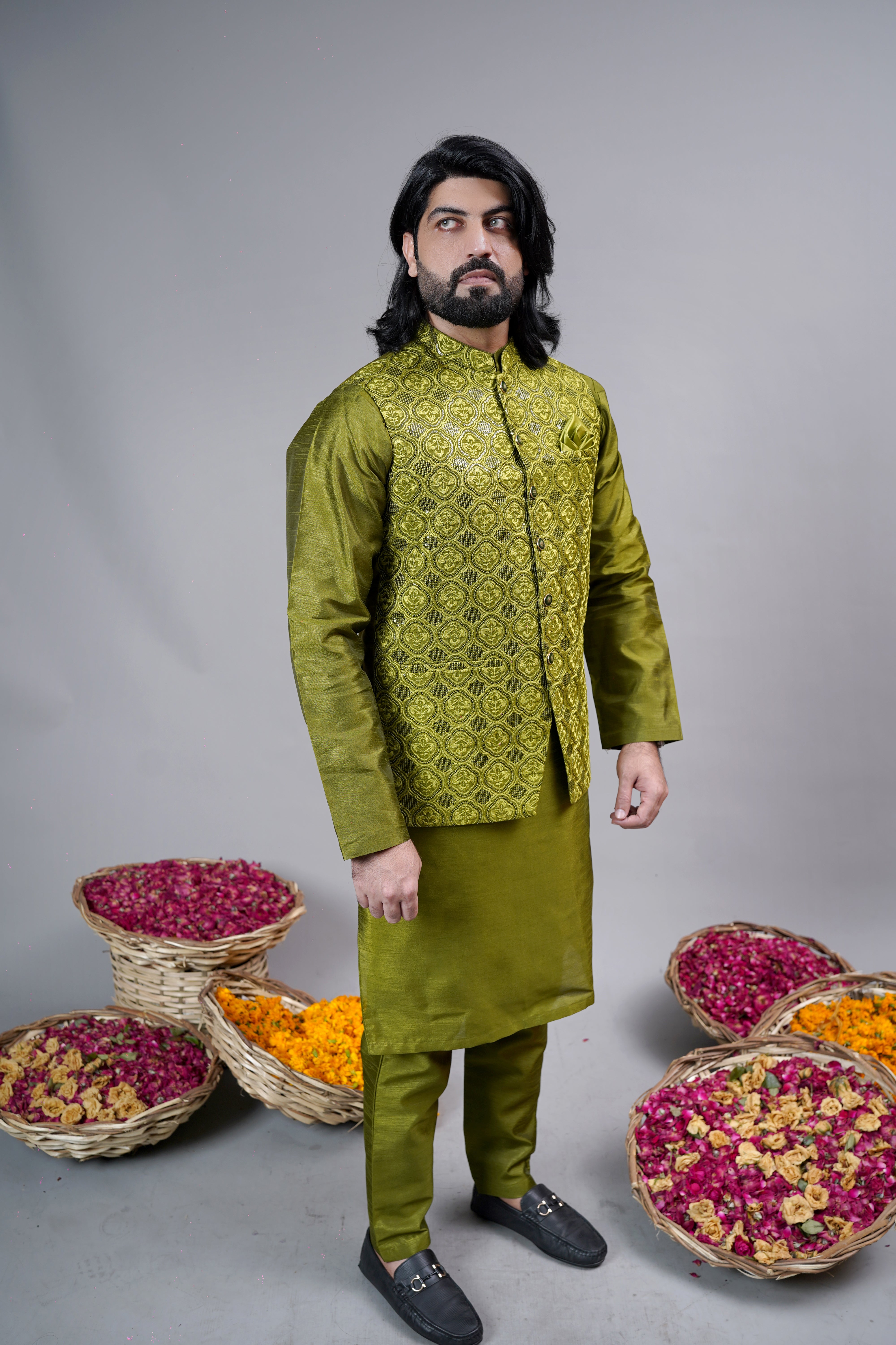 Celery Green Waistcoat