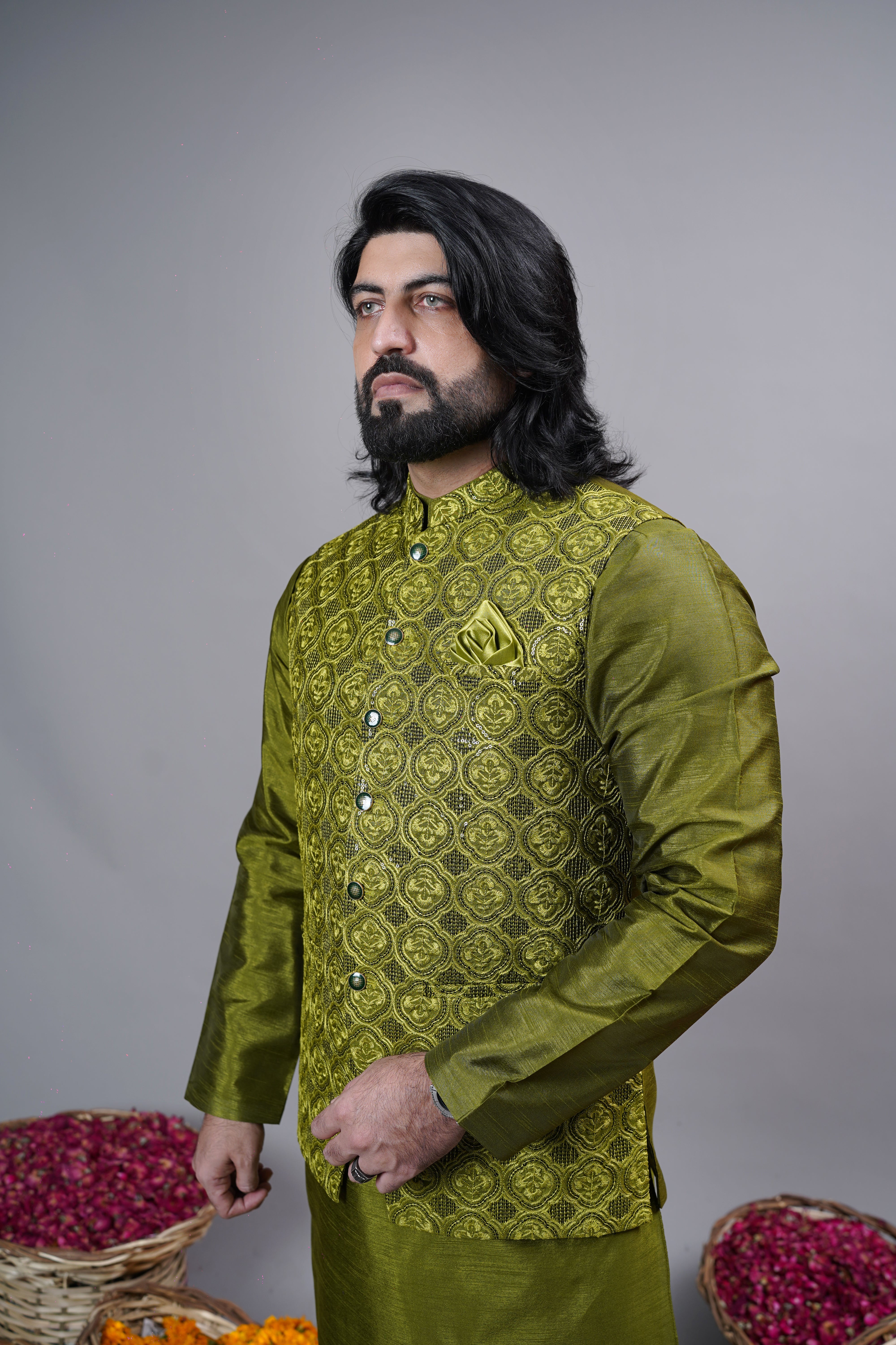 Celery Green Waistcoat